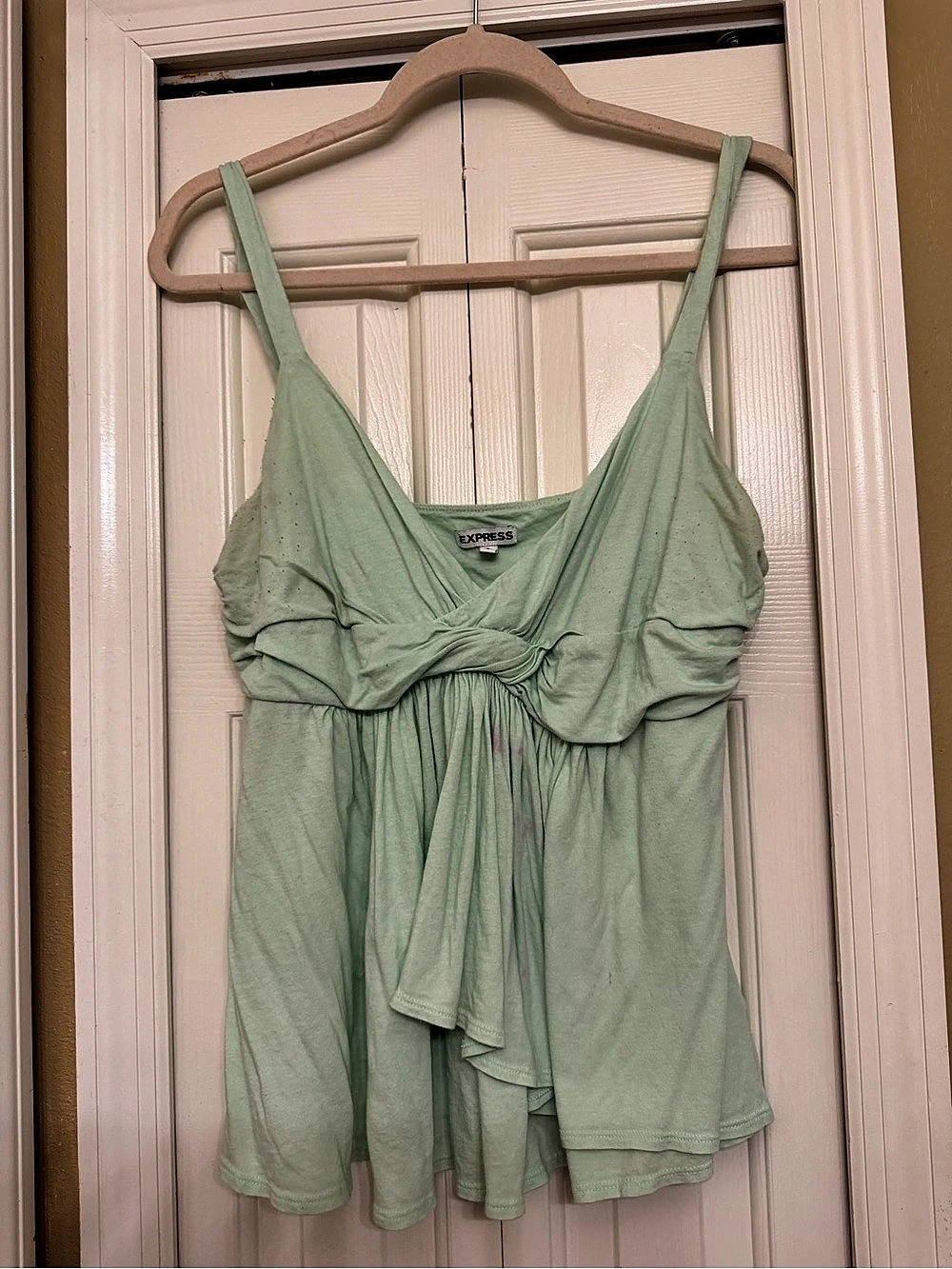 Express Sage Green Tank Top Size Large